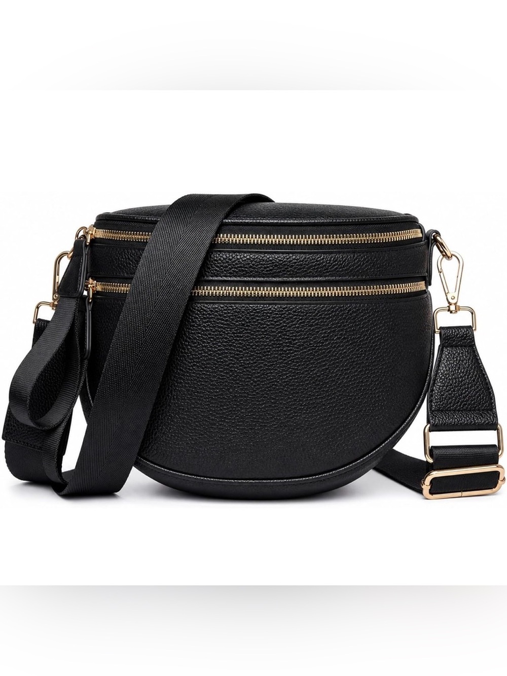 Genuine Leather Crossbody Sling Bag Women Cowhide Gold Hardware Adjustable